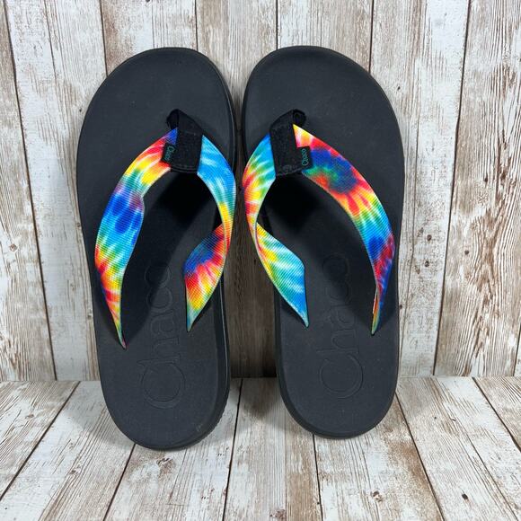 Chaco‎ rainbow flip flops Womens 7 - Picture 5 of 7